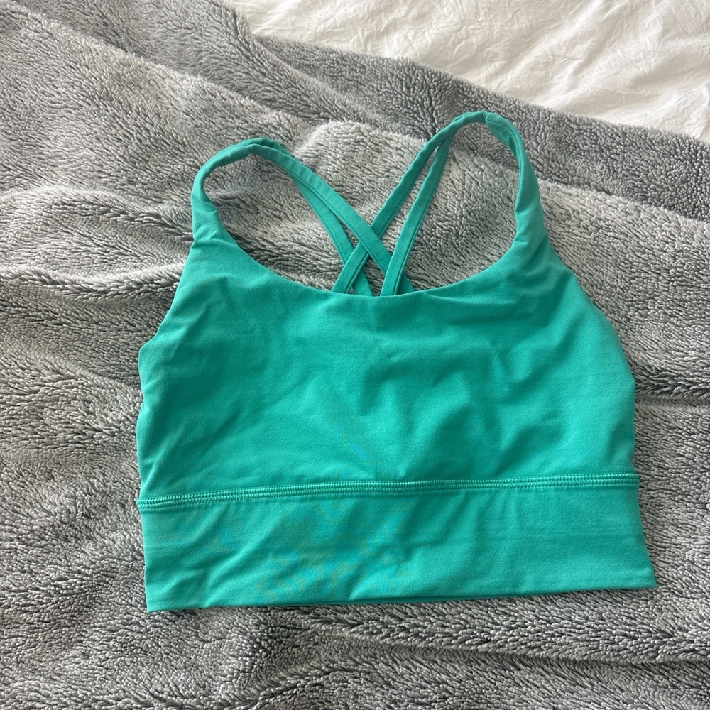 Lululemon Turquoise Longline Energy Bra